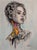 Tetiana Andriyovych Portrait Woman Lively Accent — Original Oil Painting on Canvas For Sale