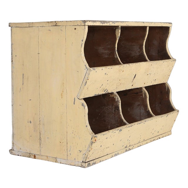 Industrial Compartment Cabinet with Rich Patina, France, 1890s For Sale