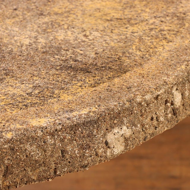 Mid 20th Century French Cast Stone Faux Bois Garden Table, C. 1960 For Sale - Image 5 of 6