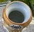 Large Meiji Japanese Gilt Porcelain Samurai Vase with Stand, 1880 For Sale - Image 4 of 18