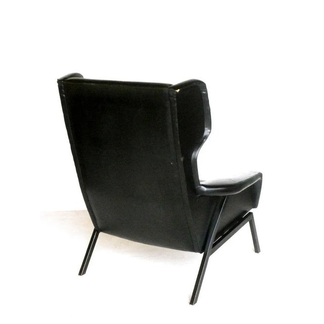 Mid-Century Italian Modern Armchair, 1950s, in Worn conditions. Designed 1950 to 1959