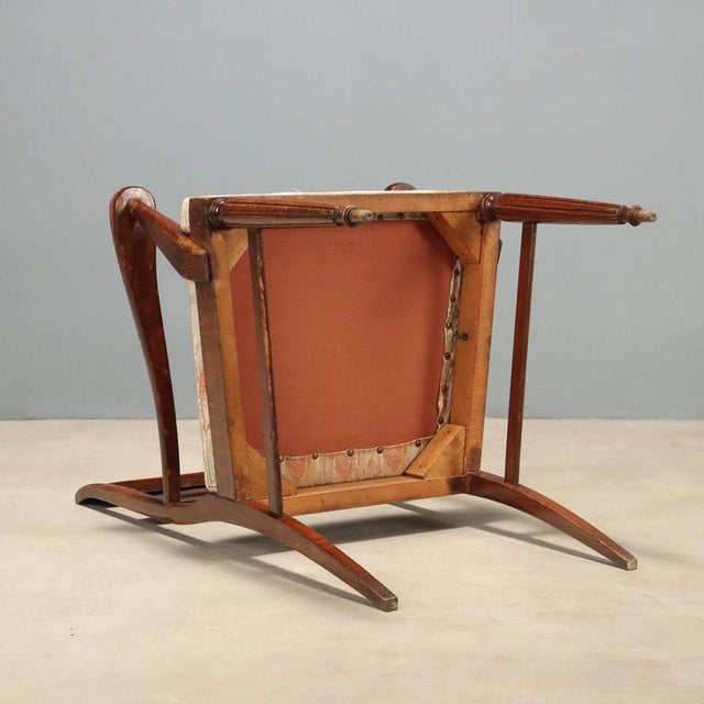 Mahogany Stained Beech Armchair For Sale - Image 9 of 10