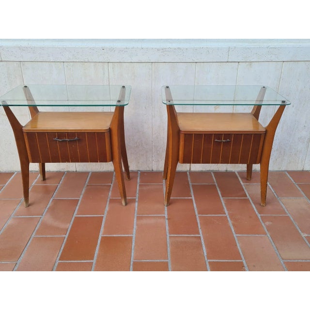 Gio Ponti 1940s Pair of Gio Ponti Nightstands For Sale - Image 4 of 5