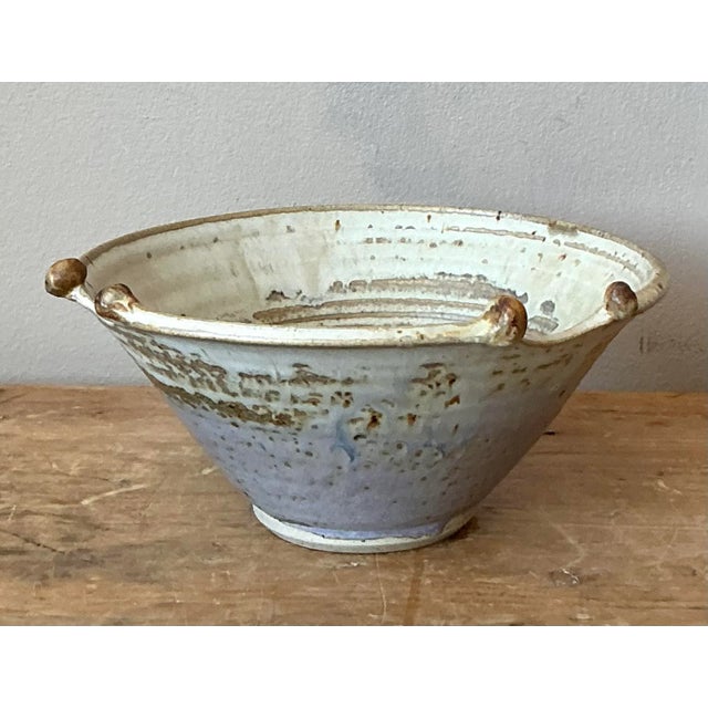 Contemporary Vintage Boho Studio Pottery Bowl For Sale - Image 3 of 7