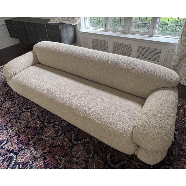 Mid-Century Modern Pair of Gianfranco Frattini "Sesann" Sofas for Tacchini Available Now For Sale - Image 3 of 7