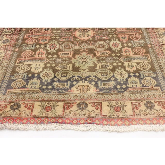 Vintage Persian Azerbaijan Rug, 04’00 X 08’10 For Sale - Image 4 of 10