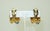 Yves Saint Laurent Antigona Paris Gold Plated Sculptural Earrings With Blue Cabochons, a Pair For Sale - Image 4 of 12
