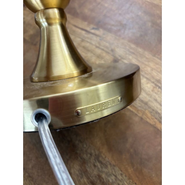 Modern Lauren Ralph Lauren Brushed Gold Stacked Sphere Single Buffet Tall Lamp Base For Sale - Image 3 of 6