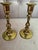 Pair of Vintage Solid Brass Candlesticks Holders For Sale - Image 4 of 5