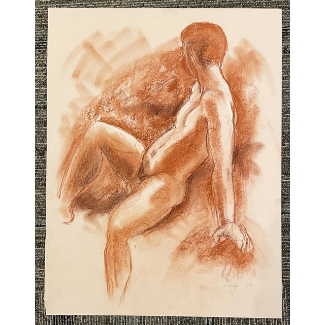 Figurative Neil Meitzler Male Nude Mixed Media For Sale - Image 3 of 4