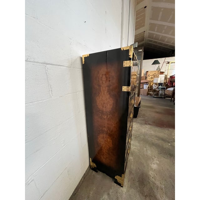 Korean Asian Bandaji Lingerie Chest Brass Butterfly Hardware For Sale In New York - Image 6 of 11