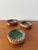 1960s mid century set of 3 ashtrays by California artist Robert Maxwell, signed