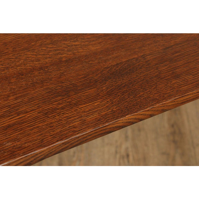 Stickley Mission Collection Square Oak Dining Table For Sale - Image 9 of 12