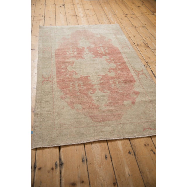 Old New House Vintage Distressed Oushak Rug - 3'3" x 5'4" For Sale - Image 4 of 8