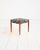 Scandinavian Teak Stool with Padded Seat, 1970s For Sale - Image 3 of 7
