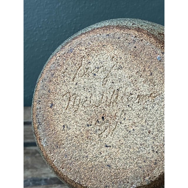 Vintage Abstract Ceramic Vase For Sale - Image 4 of 12