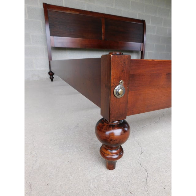 Ethan Allen British Classics King Size Sleigh Bed 295612 Finish 260