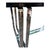 Mid-Century Modern Pair of Vintage Chrome Banded Steel Donald Desky Inspired End Tables For Sale - Image 3 of 6