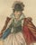 Jeffreys, Lady of Quality in France with a Red Striped Cape, 1757, Engraving For Sale - Image 4 of 8
