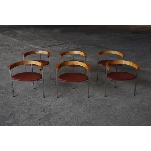 1950s PK11 Chairs by Poul Kjaerholm for E. Kold Christensen, Denmark, 1950s, Set of 6 For Sale - Image 5 of 11