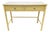 Vintage Thomasville Allegro Yellow Faux Bamboo Writing Desk For Sale