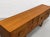 Mid Century Modern Teak Credenza by Stonehill | Long Sideboard With Funky Sculpted Pulls and Sled Legs, Made in England, C. 1960’s For Sale - Image 10 of 18