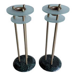 Postmodern 'Milano Series' Candleholders, 1980s, Set of 2 For Sale
