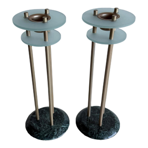 Postmodern 'Milano Series' Candleholders, 1980s, Set of 2