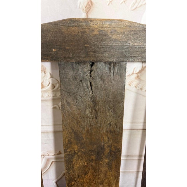 Wood Set of 8 Rustic English Arts & Crafts Dining Chairs For Sale - Image 7 of 18