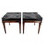 Featured is an extremely unique pair of Mid-Century Hollywood Regency Maison Jansen Style Tufted Low Stools. The seats...