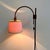 Wood Mid-Century Modern Adjustable Teak Arc Floor Lamp with Fabric Shade, 1960s For Sale - Image 7 of 12