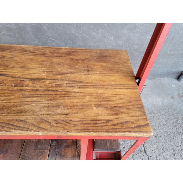 Industrial Rolling Cart With Retractable Handle For Sale - Image 14 of 15