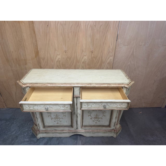 Century Furniture Century Furniture Italian Provincial Painted Sideboard For Sale - Image 4 of 9