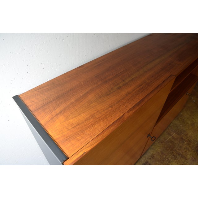 Mid-Century Modern Highboard Cabinet in Walnut, 1960s For Sale - Image 4 of 10