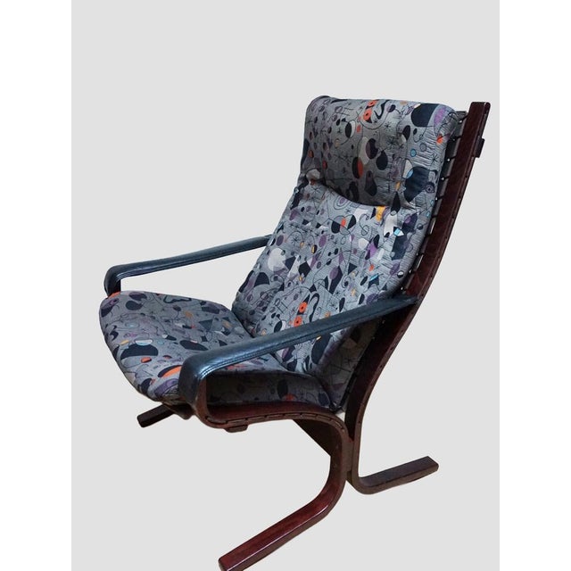 Vintage Siësta Lounge Chair by Ingmar Relling for Westnofa with Joan Miro Upholstery, 1970s For Sale - Image 17 of 17