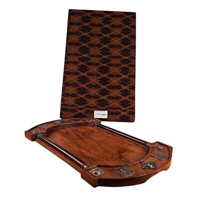 Vintage Handmade Wooden Tray For Sale