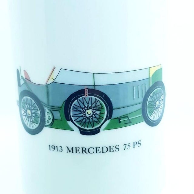 White Porcelain Oldsmobile Drinks Set, 1970s, Set of 13 For Sale - Image 8 of 15