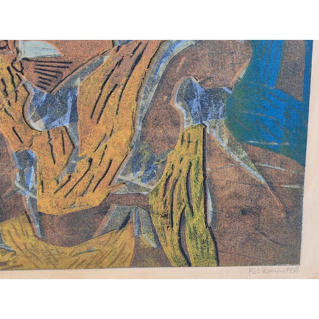 Piet Koenen, Modern Surrealist Composition, Silkscreen & Mixed Media, 1990s For Sale - Image 12 of 13