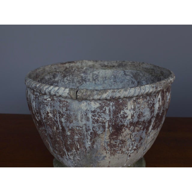 Antique Handmade Lead Planter For Sale - Image 6 of 11