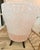 Ethan Allen Pink & Cream Damask Upholstered Accent Chair For Sale In Washington DC - Image 6 of 7