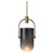 Arc Well Pendant Lamp in Smoked Glass and Brass by Allied Maker, 2018 For Sale - Image 11 of 11
