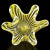 Vintage Murano Venini Bianconi Yellow White Filigrana Ribbons Italian Art Glass Decorative Fazzoletto Vase For Sale In Orlando - Image 6 of 6