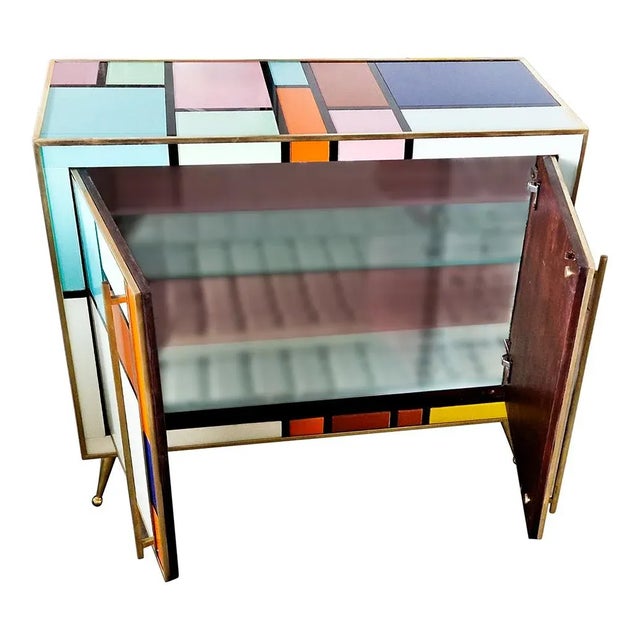 Two-Door Illuminated Sideboard, 1980s For Sale - Image 9 of 13