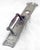 Nickel plated bronze Colonial style door pull with a thumb latch and lock insert. Features a wreath design at the top. The...