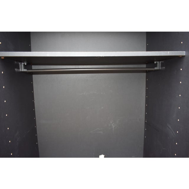 Black 1980s Vintage Carlo Malnati Colorful Italian Made Clothing Armoire For Sale - Image 8 of 10