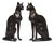 Vintage French Bronze Cats, 1970, Set of 2 For Sale