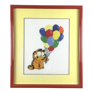 Garfield Needlepoint Art Framed Wall Art 1970’