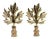 Brass Maple Leaf Lamp Finials - a Pair For Sale