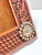 1980s Southwestern Tooled Leather Picture Frame With Concho Accents, Holds 5x7 Photo For Sale - Image 9 of 12