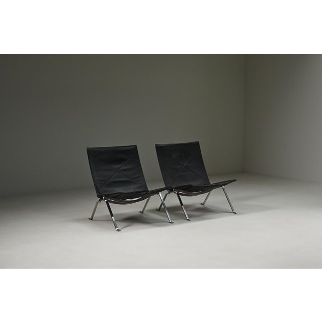 PK22 Lounge Chairs by Poul Kjærholm for Fritz Hansen, Denmark, 1950s, Set of 2 For Sale - Image 10 of 10